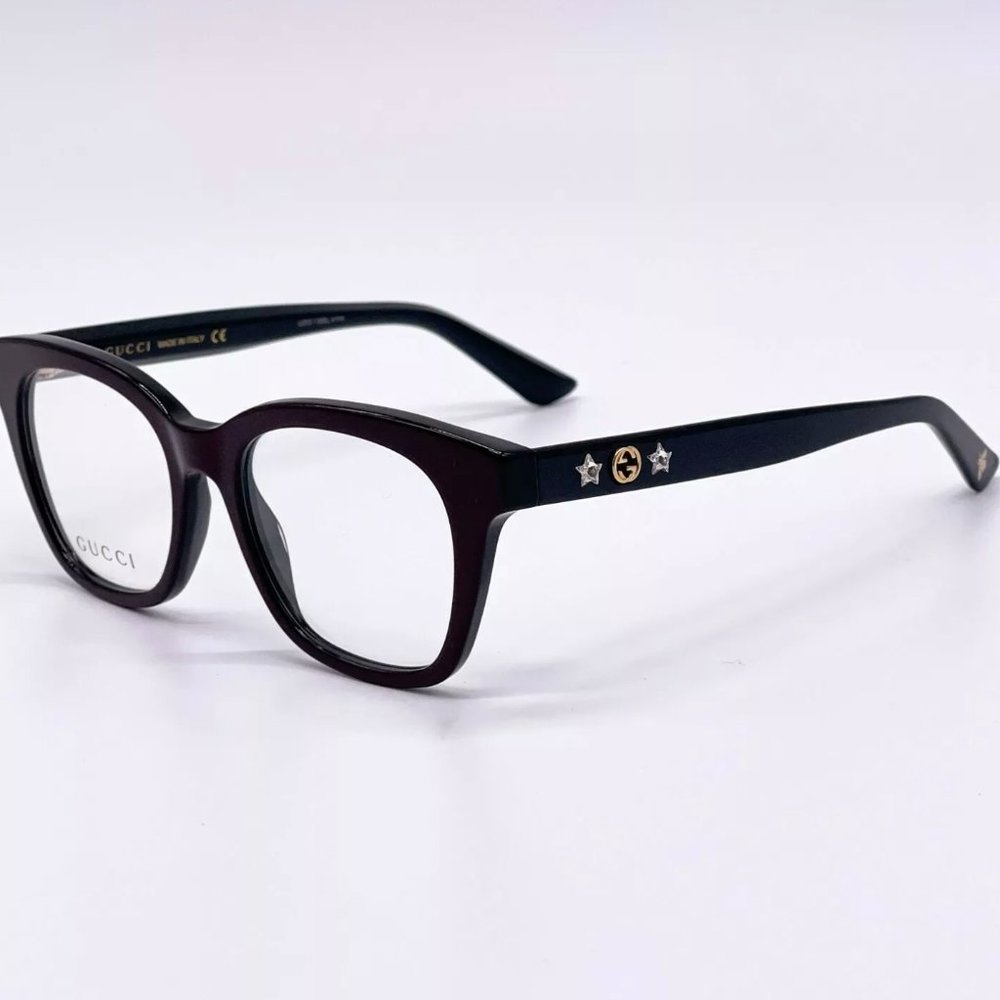 Gucci 49mm Women's Red and Black Eyeglasses! - Picture 5 of 8